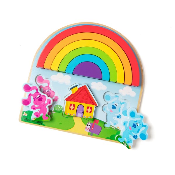 Melissa & Doug Blue's Clues & You! Wooden Rainbow Stacking