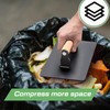 Blulu Hand-held Manual Trash Compactor Metal Bin Garbage Compactor for