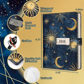 Diary with Lock, Diary Boys Children, Notebook Children, First Day of School Birthday Gifts for Boys 8 9 10 11 12 13 14 15 Years, Journals with Code for Teenagers Adults