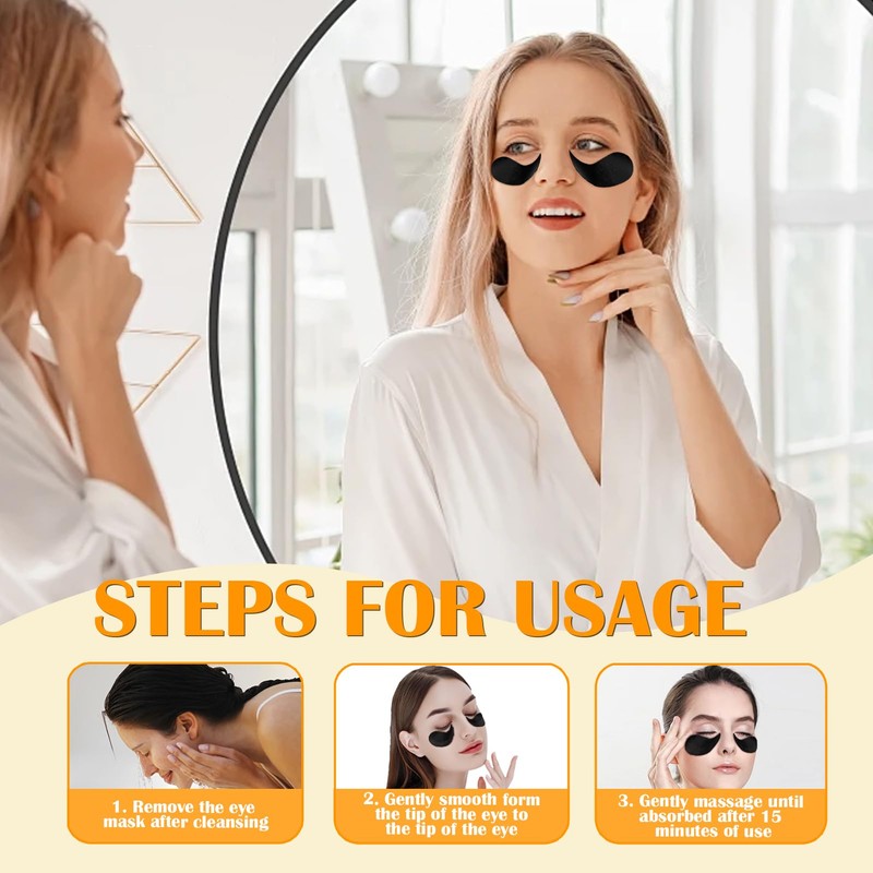 Eye Pads Pack of 60, Eye Pads with Hyaluronic &