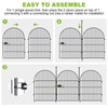 ADAVIN Garden Fence Animal Barrier with Gate 32 in(H)×17.5 Ft(L)