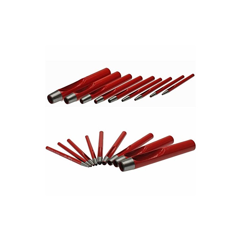 Langlauf Schuhbedarf 9-Piece Punch Set for Leather Fabric Foil Canvas
