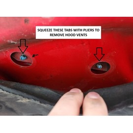 2004-2006 Pontiac GTO Hood Scoop Mesh Vents Relpacement Parts