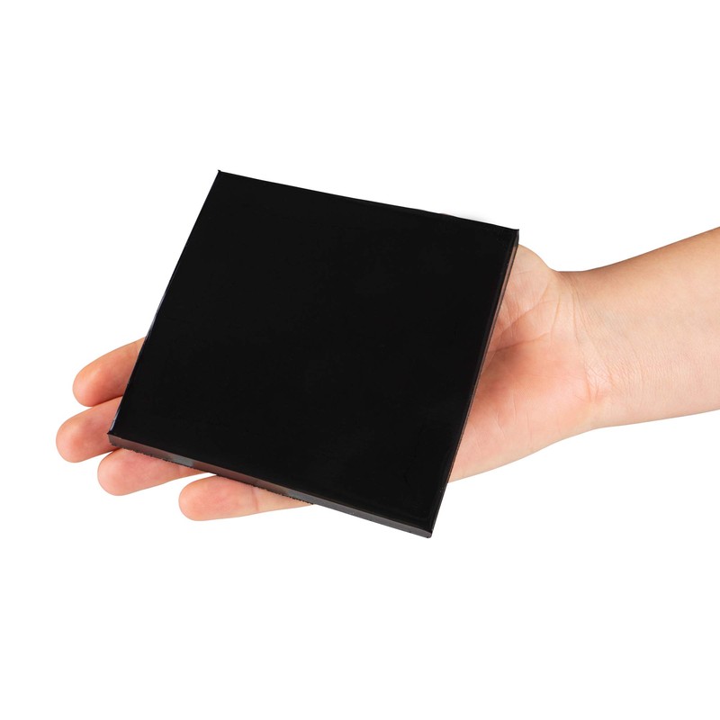 Sorbothane Vibration Isolation Square Pad, 4"x4", 2 Pack (70 Duro,