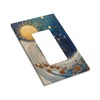 Azjincos Decorative Art Light Switch Covers Abstract Sun And Ocean