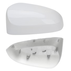 1 Pair Side Mirror Covers Replacement for 2014-2019 Toyota Corolla Sedan Mirror Cap without Turn Signal for Left & Right Side OE 8794502410C0, 8791502410C0 (Pearl White)