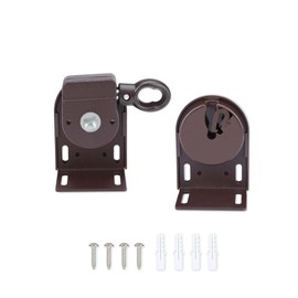 IVYSUN External Roller Shade Replacement Bracket, Strength Enhancement, Long Durability, Compatible with Coolaroo Exterior Blinds (Brown, 1 Pair)