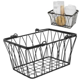 Spectrum Diversified Twist Storage Basket, Small, Black
