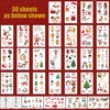 30 Sheets Christmas Tattoos Children, Children's Tattoos Small Items for