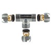 tecuro Crimp Fitting Tee for Diameter 10 mm Copper Pipe