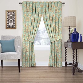 Waverly Chifton salón - Cortinas de Cachemira para recámara o Sala de Estar, Panel Individual, 52 x 63 Pulgadas, ópalo