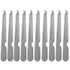 10 Pack Nail File Set Stainless Steel Double Side Nail