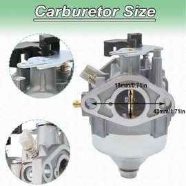 ZAMDOE 16100-Z9L-811 GCV170 Carburetor for Honda HRN216 HRX217K6 HYAA HZAA VKAA VLAA VYAA GCV170LA GCV200LA A1A G5B G5BR S3B Lawn Mover Engine Replacement Parts with Spark Plug