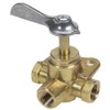 Moeller Fuel Tank Three-Way Click Valve (1/4", Brass)