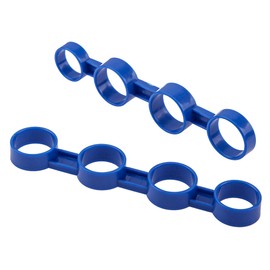 2Pcs Yootones Guitar Finger Expansion Sleeves Finger Force Span Tool Compatible with Ukulele Piano Saxophone Beginner (Blue)