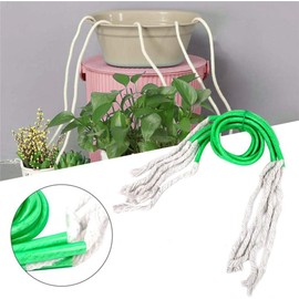 5Pcs White Potted Meat Bulk Garden Self-Watering Indoor for Potted Wick-Cord Line Cotton Plant Rope Patio and Garden Bonsai Wire 6mm, Gardening