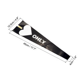 PATIKIL Flower Wrapping Paper, 120 Pack Single Rose Bouquet Floral Packaging Bag for Wedding Party, Black