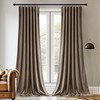 StangH Thermal Velvet Curtains 120 inches Long, Back Tab &