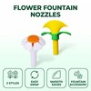 2PCS Cat Fountain Replacement Flower Nozzle Head for Round Cubic