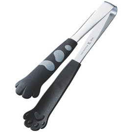 田辺金具 卓上トング きゃっちだにゃん たま 黒