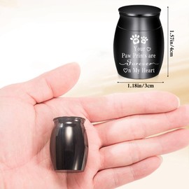 Small Cremation Urn, Mini Memorial Keepsake Urn, Funeral Urn, Waterproof Stainless Steel Cremation Container for Keepsake Urn Human, Dog, Small Funeral Urns