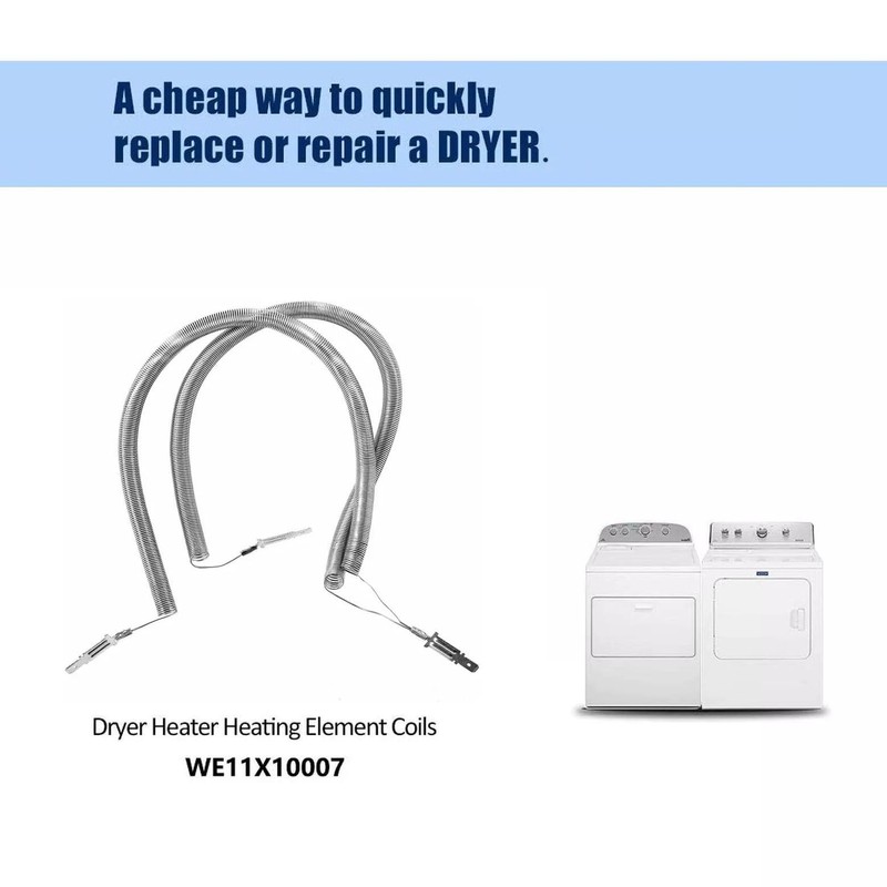WE11X10007 for GE Dryer Heater Heating Element Coils WE11M23 Re-String
