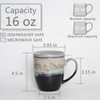 Bosmarlin Ceramic Tea Cup with Infuser and Lid, 16 Oz,