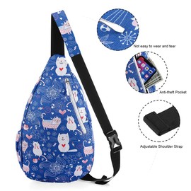 XEYOU Women's Sling Crossbody bag Casual Daypack Outdoor Travel Hiking Backpack for Cycling Walking Dog Hiking