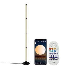 YOSION Smart Floor Lamp, 5.3FT Height LED Standing Lamp with APP/Remote Control, 2700K-6500K Dimmable Corner Light for Home, Living Room, Bedroom, Office