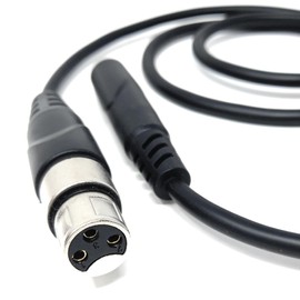 1m 6.35mm (1/4") Stereo Jack Socket to 3-Pin XLR Female Adapter Cable – Audio Converter for Mixers, Controllers, DJ & Pro Sound Equipment 3.3ft