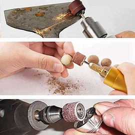 Xsdjasd 458pcs Sanding Drum Kit, 432 Pcs Drum Grinding Tool with Sanding Band Sleeves, 24 Drum Mandrel