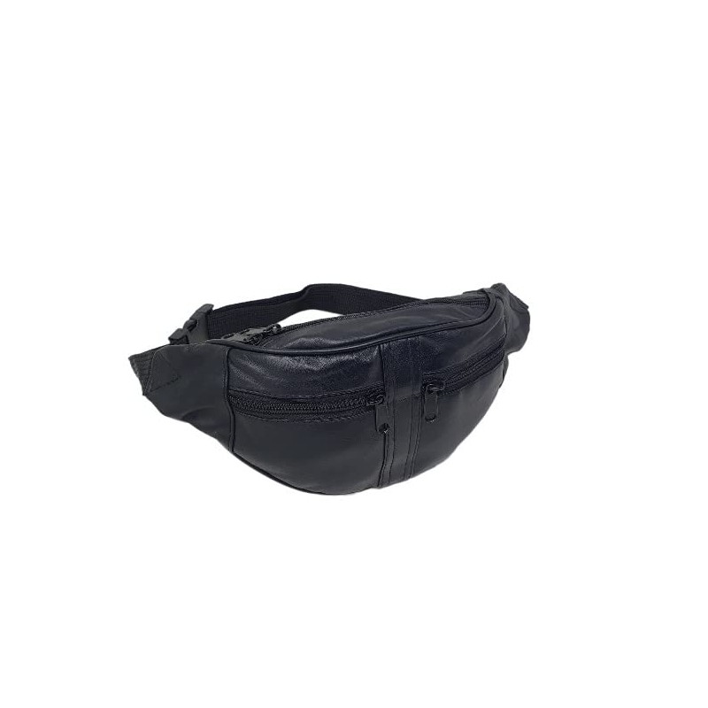 RAS Leather Travel Money Pouch Waist Bum Bag Adjustable Belt
