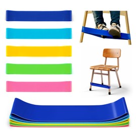 WNSIRVY 5 Pack Chair Bands for Kids with Fidgety Feet, ADHD Tools for Kids, Improve Focus & Reduce Restlessness, Chair Bands for Sensory ADHD ADD Autism - Classroom & Home Must Haves (Multicolor)