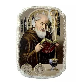 San Benito Imagen 8"x5" Table/Wall Plaque , New