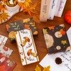 AnyDesign Fall Wrapping Paper Autumn Sunflower Maple Leaves Animal Wrap