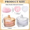 Tioncy 4 Pcs Large Body Powder Puff and Container Extra