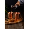 DEMMEX (Set of 2) 1mm Thickest Pure Copper Cups, Solid