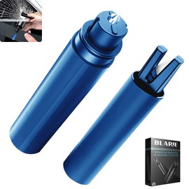 Blarie Glass Breaker and Seatbelt Cutter - Window Breaker - Escape Car Safety Hammer - The Safety Tool That Every Driver Should Carry in Their Vehicle (Blue)