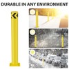 Nilight Safety Bollard, 36 inches Height Steel Bollard Post High