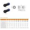 ZBLZGP WEIPU SP21 2 Pin SP2110/P+SP2111/S Industrial Plastic IP68 Male