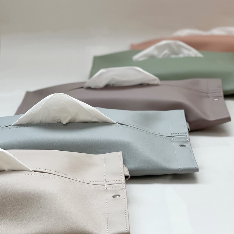 HOUSIST Tissue Case, Hanging, Stylish, Car, PU Leather, Tissue Cover,
