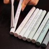 LWCUSNJ 9pcs Round Green Carbon Sharpening Stone Sticks Set, Green