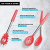 Silicone Spatula and Cooking Spoon,5 Pack Non-Stick Cooking Utensils for