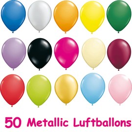 Folat - Metallic Multicolor Latex Balloons - 12In / 30cm - 100 pieces