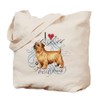 CafePress Norfolk Terrier Natural Canvas Tote Bag, Reusable Shopping Bag