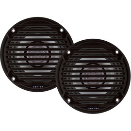 Jensen MS5006BR Black 5.25" Dual Cone Waterproof Speakers