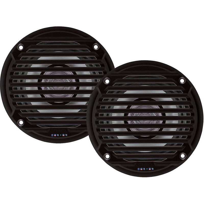 Jensen MS5006BR Black 5.25" Dual Cone Waterproof Speakers