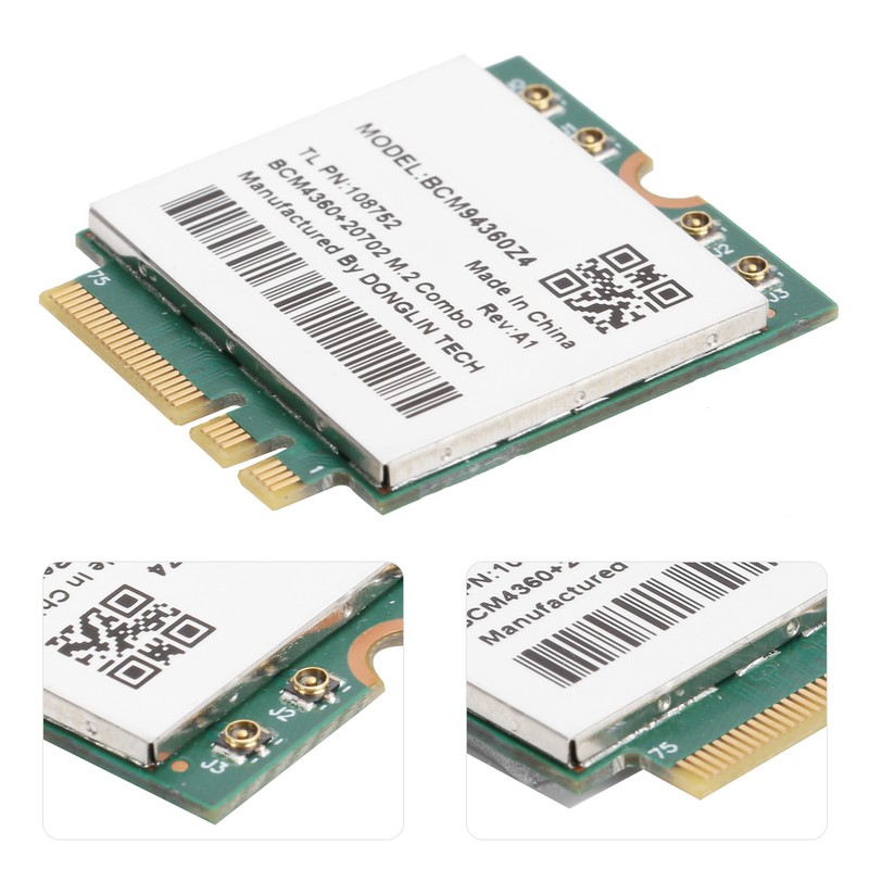 Wireless Network Card 802.11ac 1300Mbps WiFi Bluetooth 4.0 M.2 NGFF