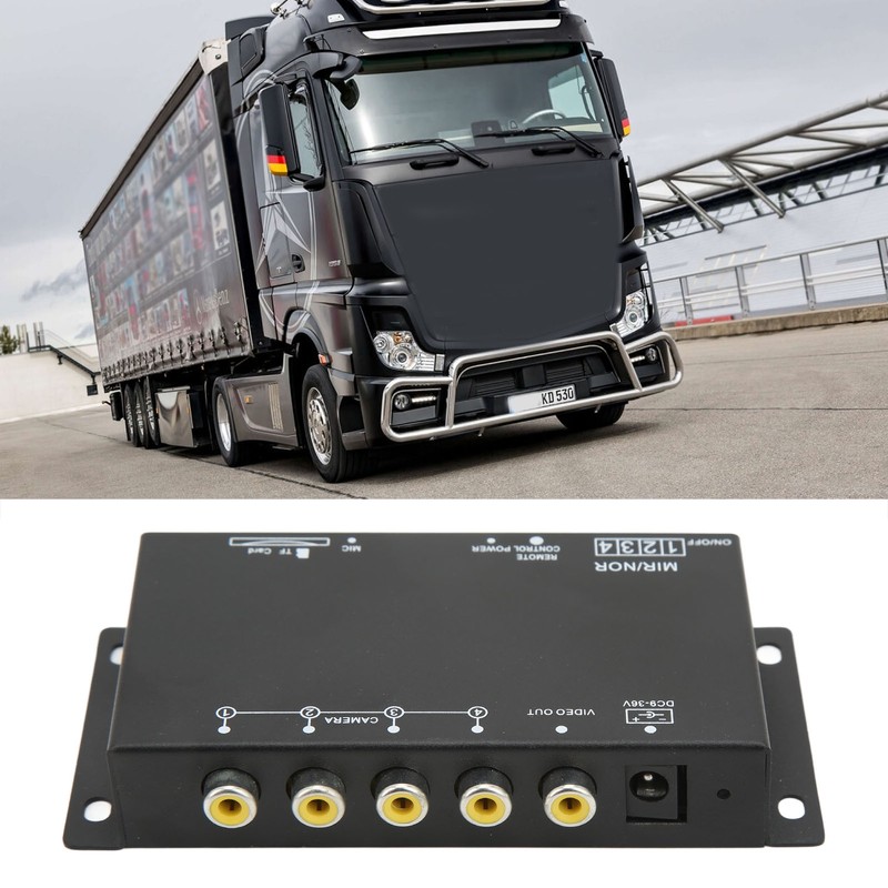 Vehicle Digital Video Recorder 4 Channel 720P DC9‑36V Universal Mini