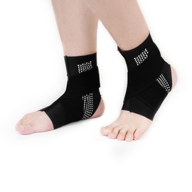 Ankle Brace Pack of 2, Professional Ankle Support for Women/Men, Compression Socks, Foot Bandage for Plantar Fasciitis, Arthritis, Sprained Ankle, Achilles Tendon, Sports (Black, M)